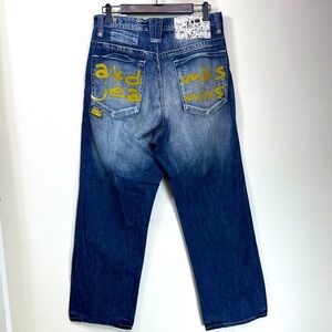 (T7)AKADEMIKS, vintage denim pants from the designer collection,for men,Sz 32/30